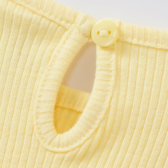 Baby T-shirt met geribbelde structuur