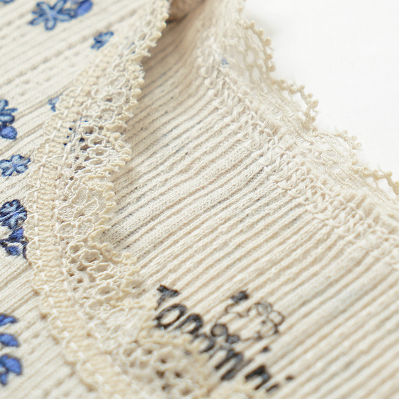 Baby T-Shirt mit Ajour-Muster