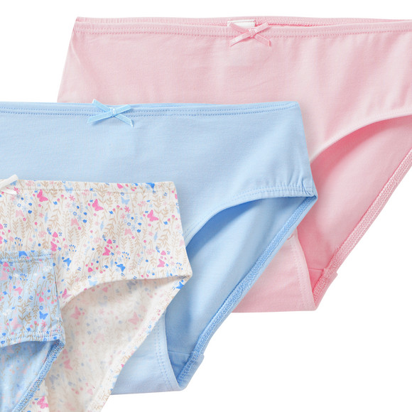 5 Mädchen Slips mit Bio-Baumwolle