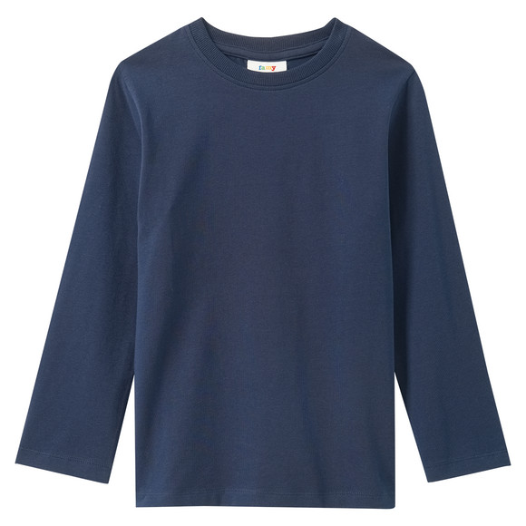 3 Jungen Langarmshirts im Basic-Look