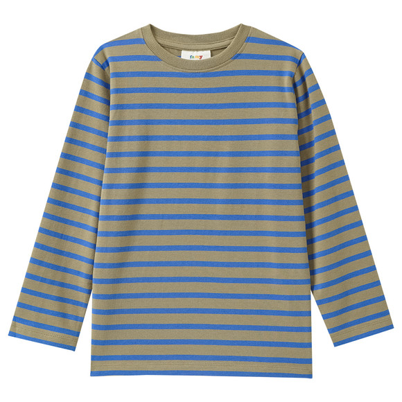 3 Jungen Langarmshirts im Basic-Look