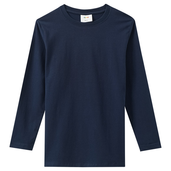 3 Jungen Langarmshirts im Basic-Look