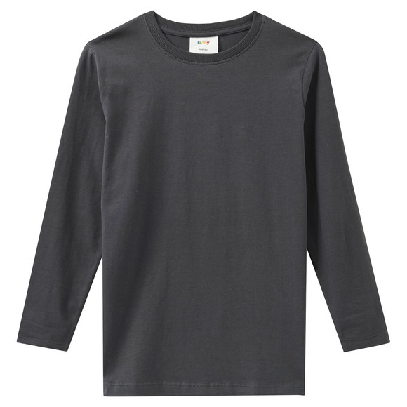 3 Jungen Langarmshirts im Basic-Look