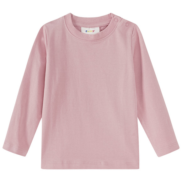3 Baby Langarmshirts in Unifarben