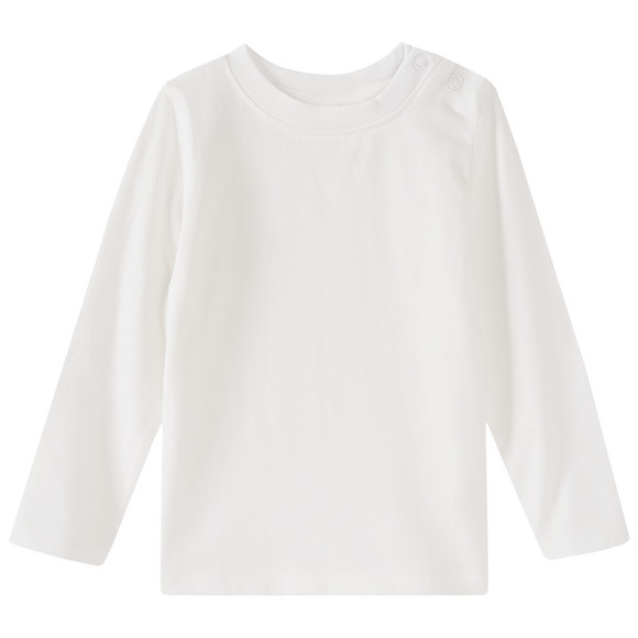 3 Baby Langarmshirts in Unifarben