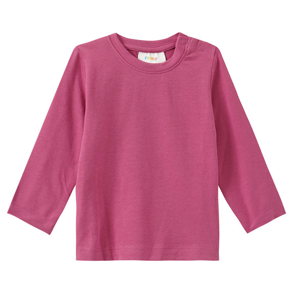 3 Baby Langarmshirts in Unifarben