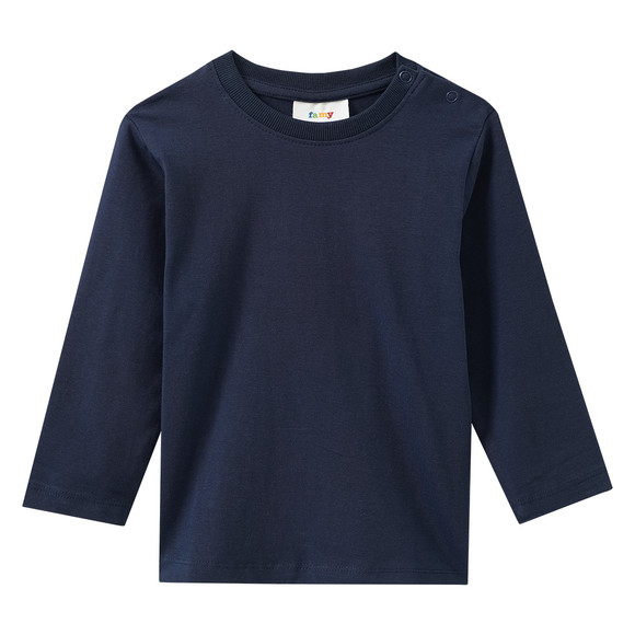 3 Baby Langarmshirts im Basic-Look
