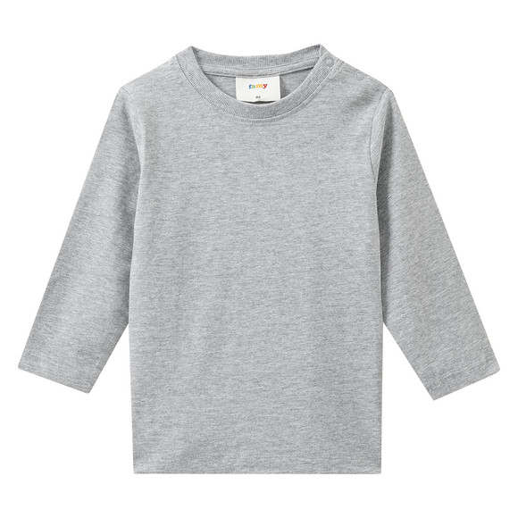 3 Baby Langarmshirts im Basic-Look