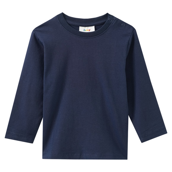 3 Baby Langarmshirts im Basic-Look