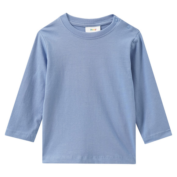 3 Baby Langarmshirts im Basic-Look