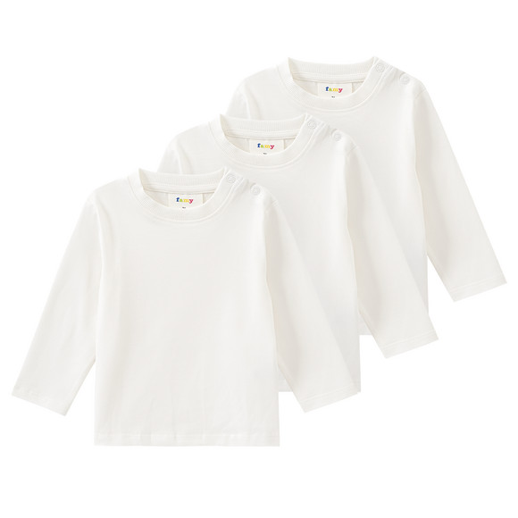 3 baby-shirts met lange mouwen