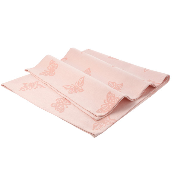 Tafelkleed met vlinders allover roze