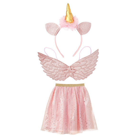 Kostüm-Set Einhorn 3-teilig