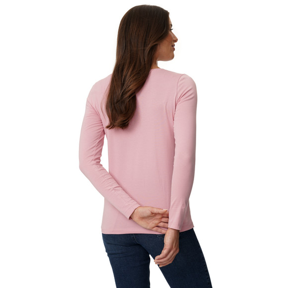 3 Damen Langarmshirts in Unifarben