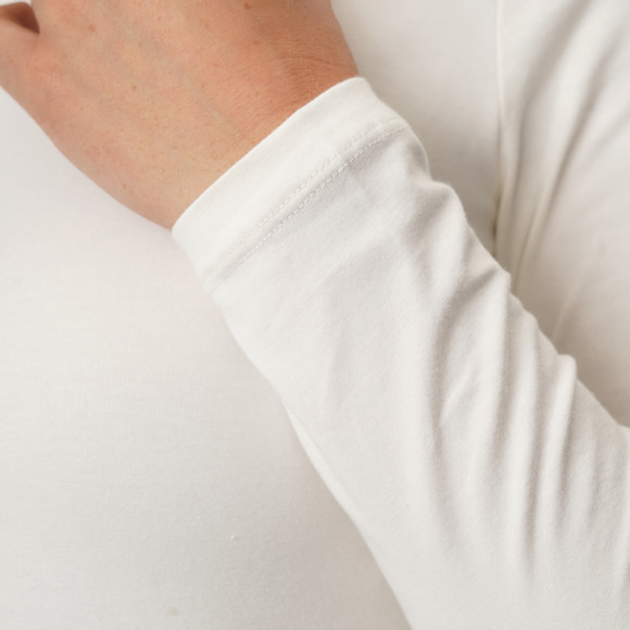 3 Damen Langarmshirts in Unifarben