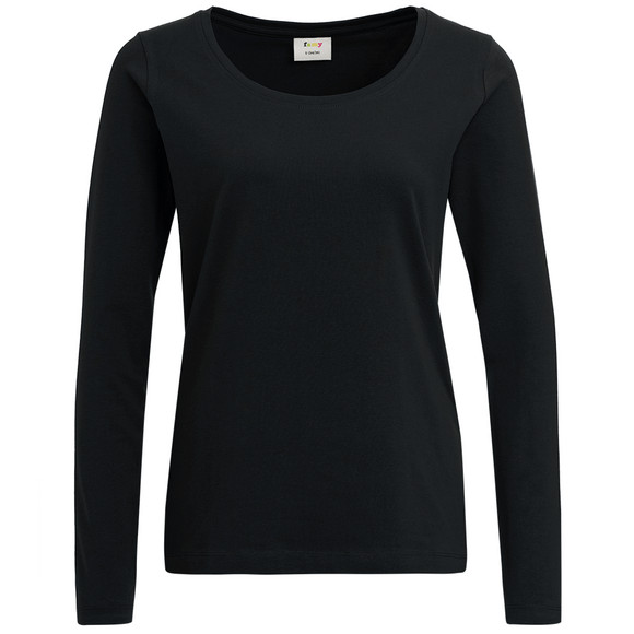 3 Damen Langarmshirts im Basic-Look