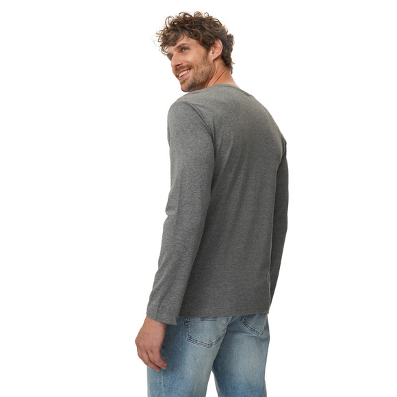 3 Herren Langarmshirts im Basic-Look