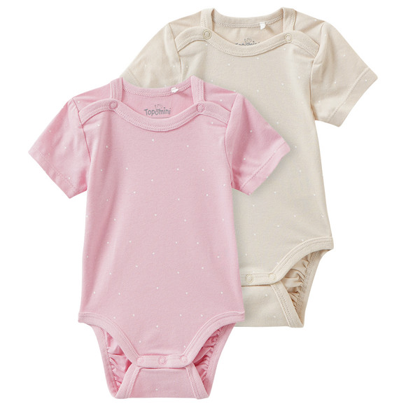 2 Baby Bodys mit Punkten