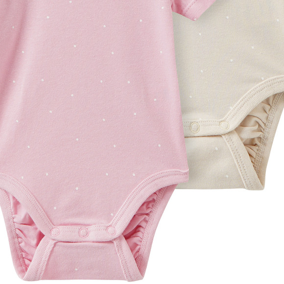 2 Baby Bodys mit Punkten