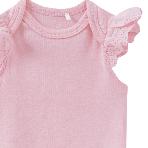 Baby Kurzarmbody mit Spitze
