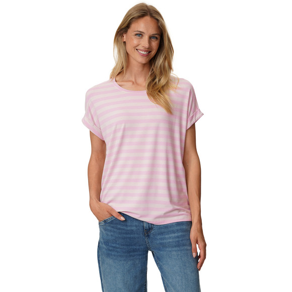 Dames-T-shirt met vaste turn-ups