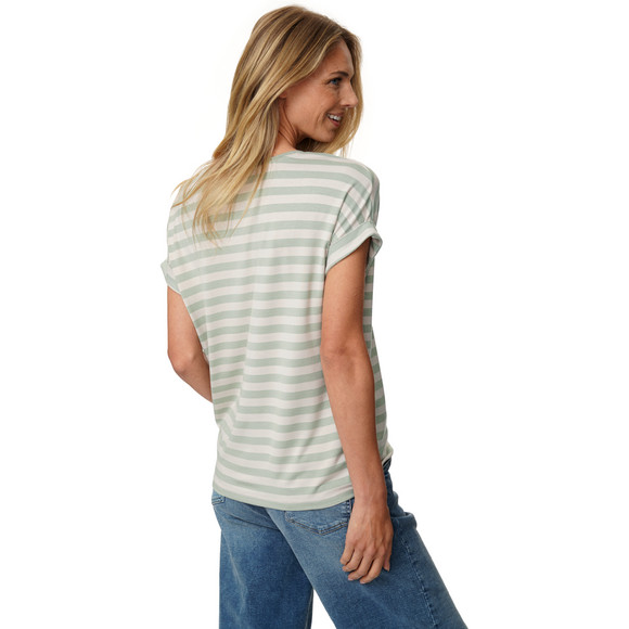 Dames-T-shirt met vaste turn-ups