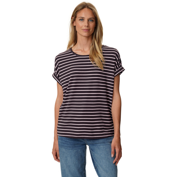 Dames-T-shirt met vaste turn-ups