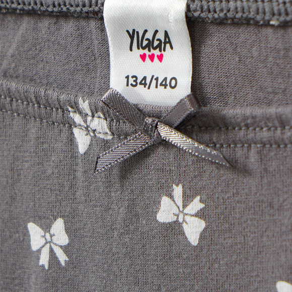 3 Mädchen Pantys mit Schleifen-Print