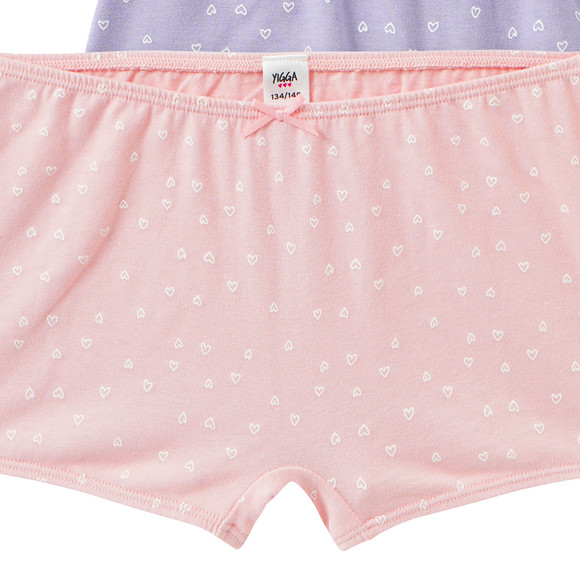 3 Mädchen Pantys mit Herz-Print