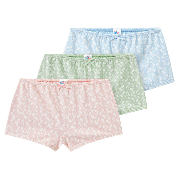 3 Mädchen Pantys mit floralem Print
