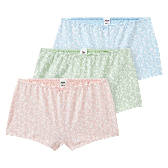 3 Mädchen Pantys mit floralem Print