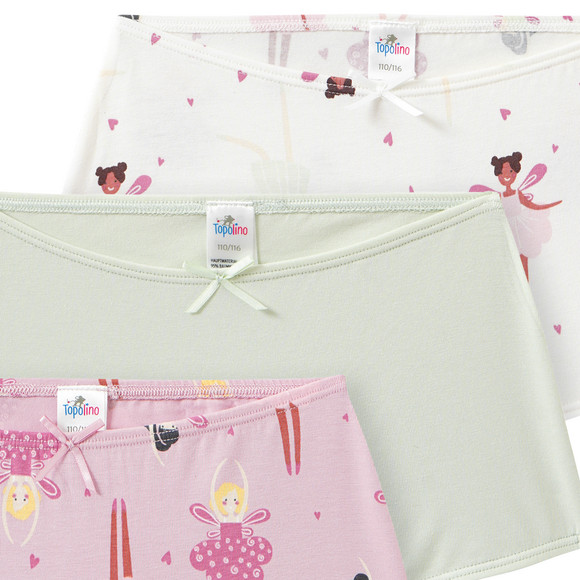 3 Mädchen Pantys mit Bio-Baumwolle