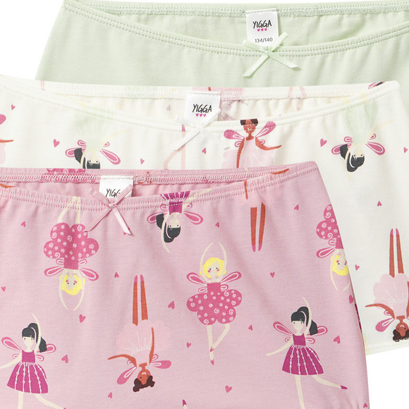 3 Mädchen Pantys mit Bio-Baumwolle