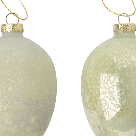 2 grote decohangers paasei van glas