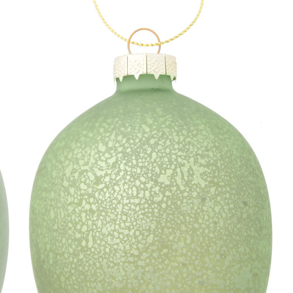 2 grote decoratieve hangers paasei van glas