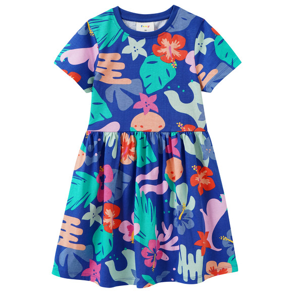 Mädchen Kleid im Tropical-Look