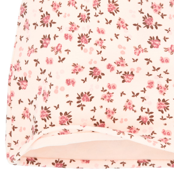 Baby Mütze mit Blumen allover