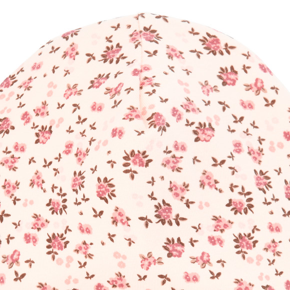 Baby Mütze mit Blumen allover
