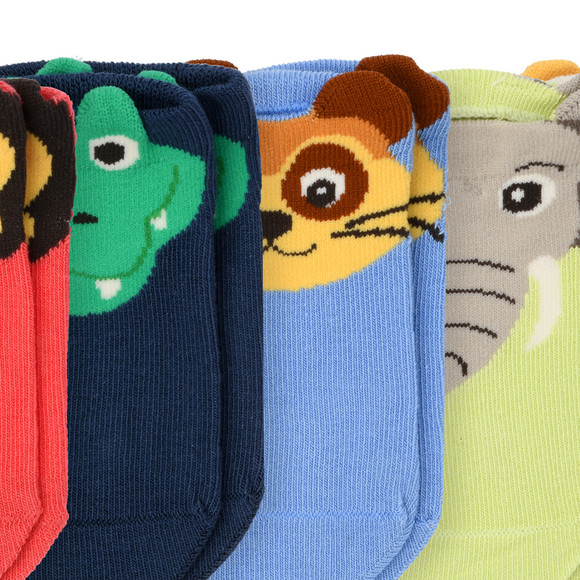 5 Paar Kinder Sneaker mit Tier-Motiven