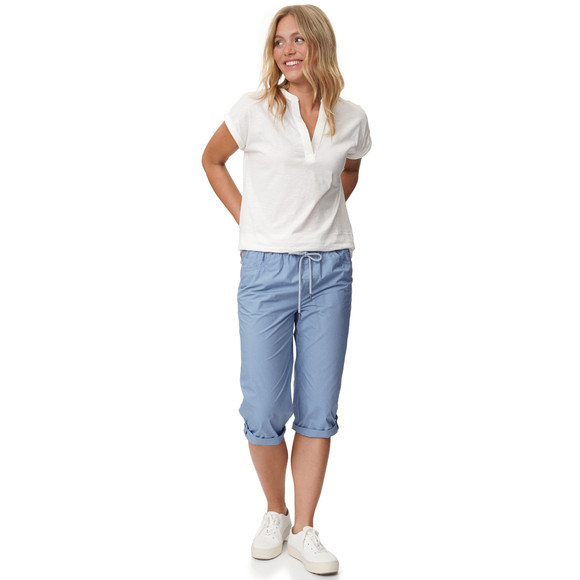 Damen Capri-Hose mit Elastikbund