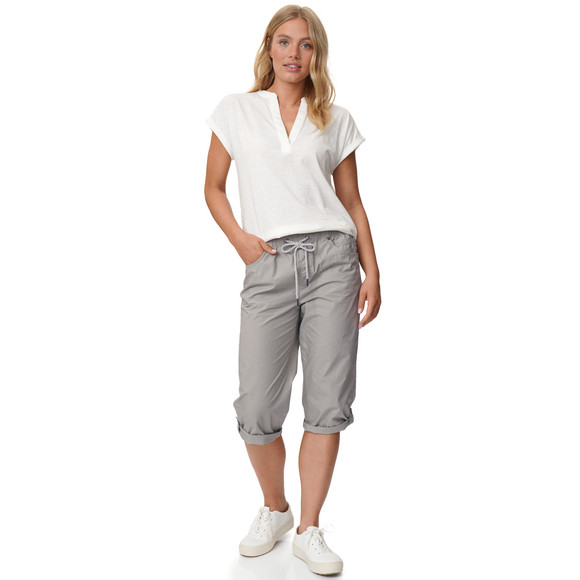 Damen Capri-Hose mit Elastikbund