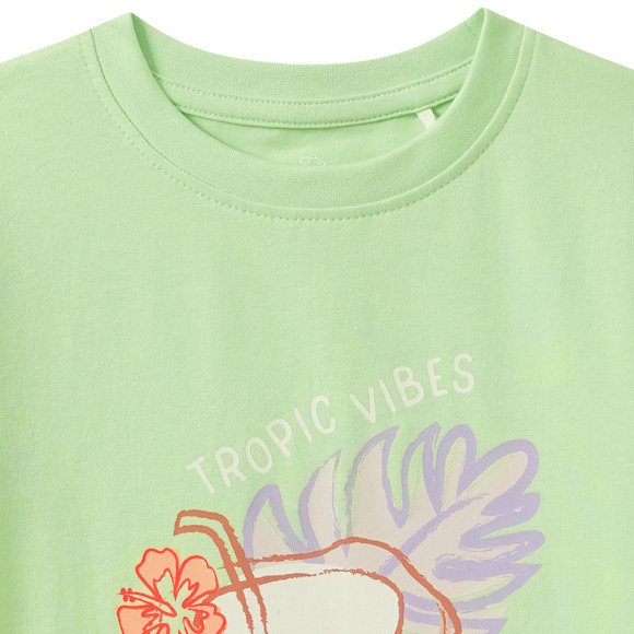 Mädchen T-Shirt mit Neon-Print