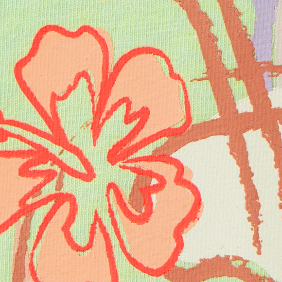 Mädchen T-Shirt mit Neon-Print