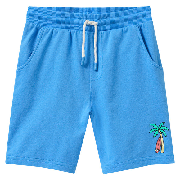 Jungen Joggingshorts mit Tunnelzug hellblau
