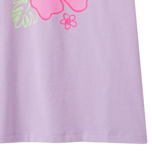 Mädchen T-Shirt mit Neon-Print