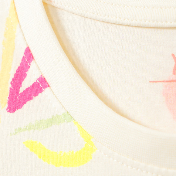 Mädchen T-Shirt mit Neon-Prints