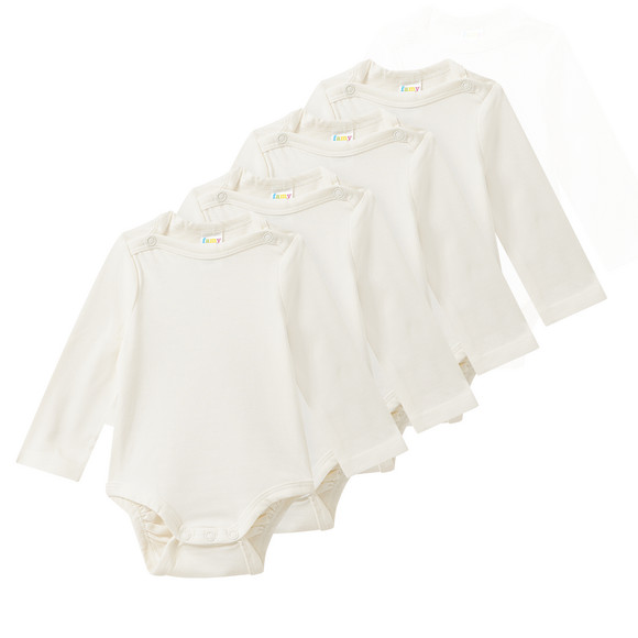5 Baby Bodys aus Bio-Baumwolle