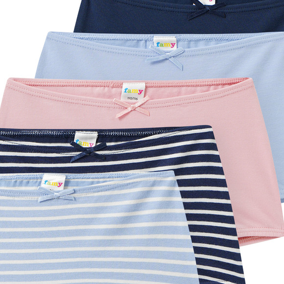 5 Mädchen Pantys aus Bio-Baumwolle