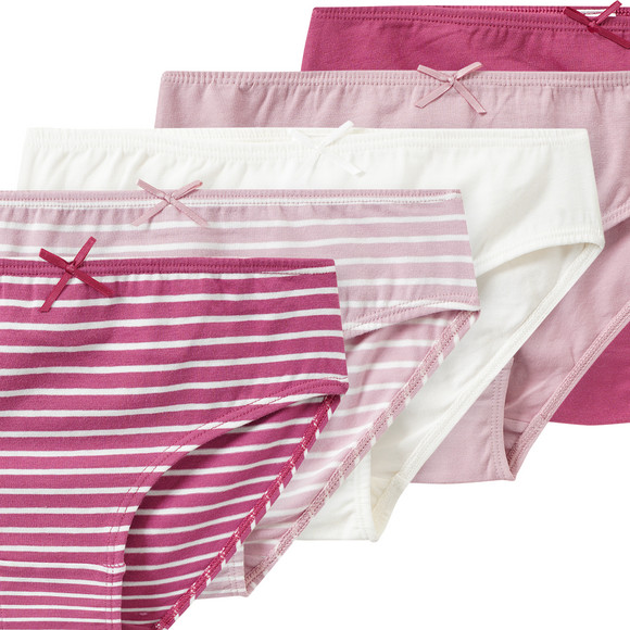 5 Mädchen Slips mit Bio-Baumwolle