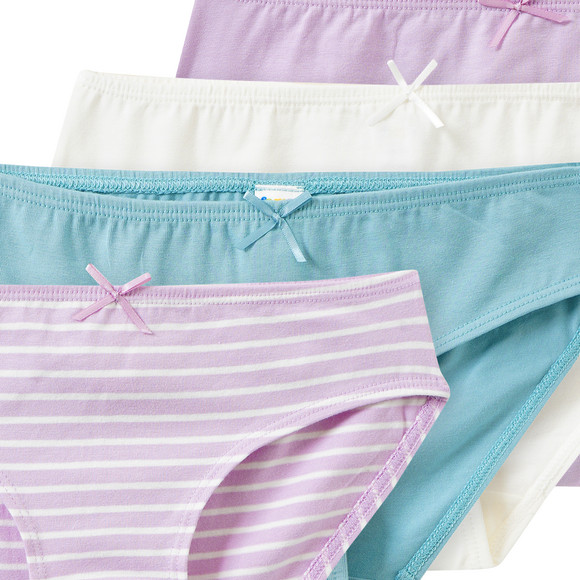 7 Mädchen Slips mit Bio-Baumwolle